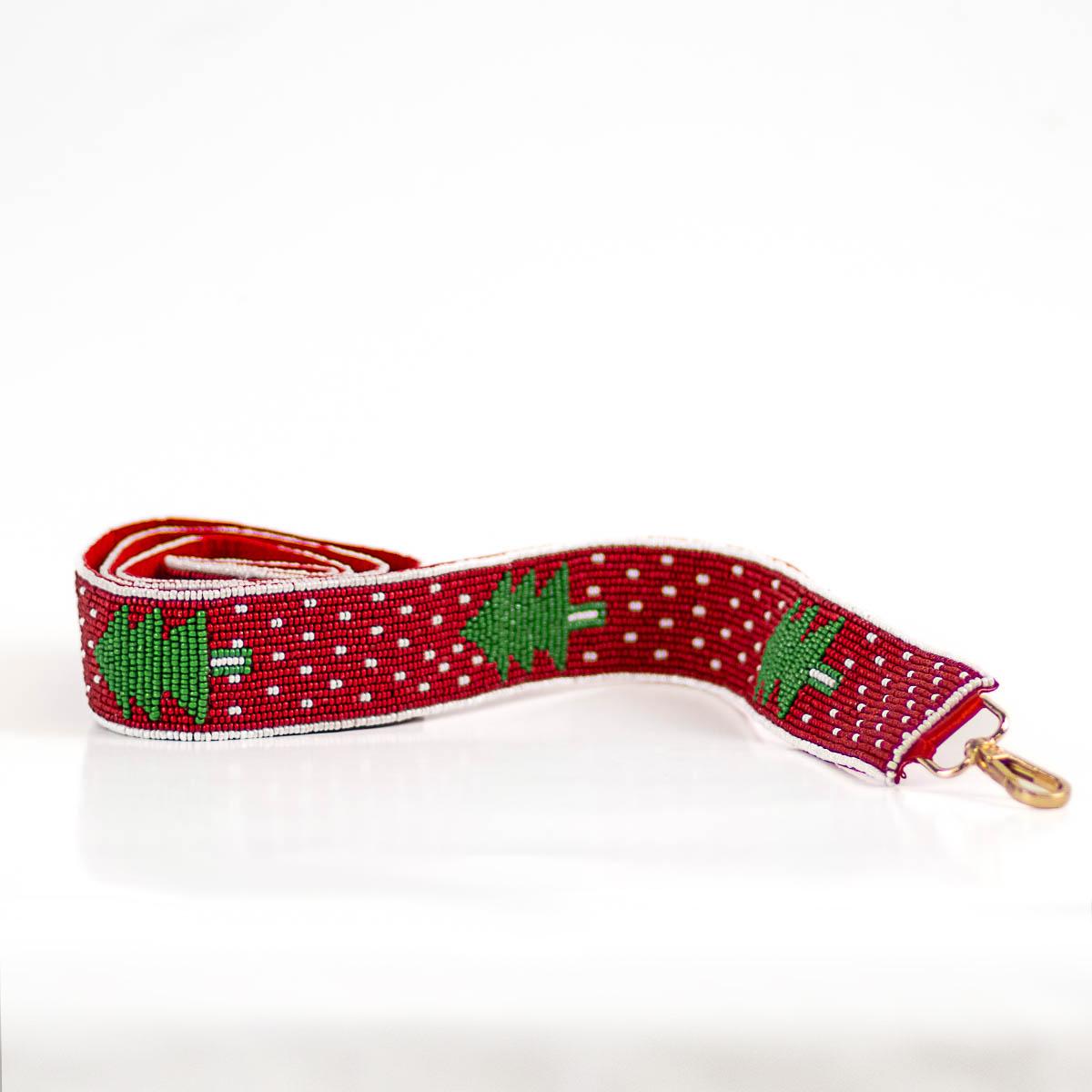 Beaded Christmas Tree Purse Strap