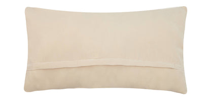 Rectangular beige Chinoiserie Chickadees Hook Pillow with visible back seam and soft velvet backing. Available sizes: 12″x18″, 16″x24″.