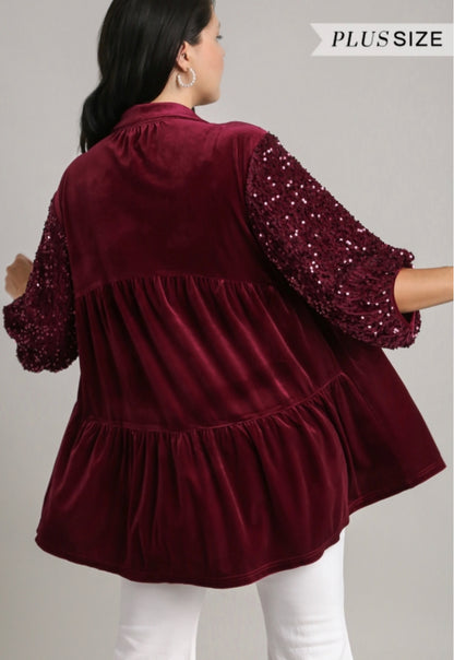 Holly Velvet Sequin Tunic