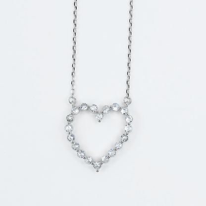 Sparkle Heart Necklace: Gold