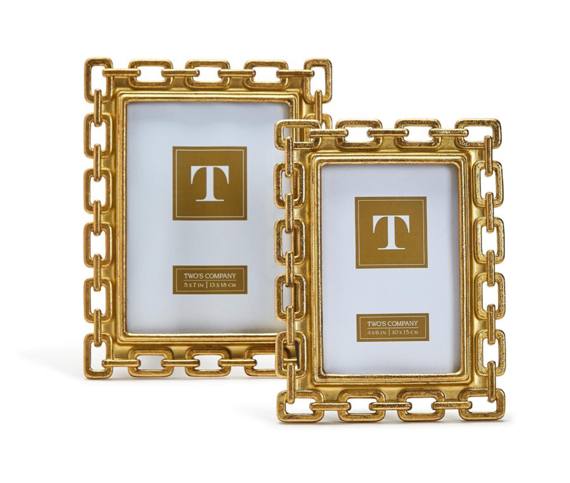 Gold Chain Photo Frames