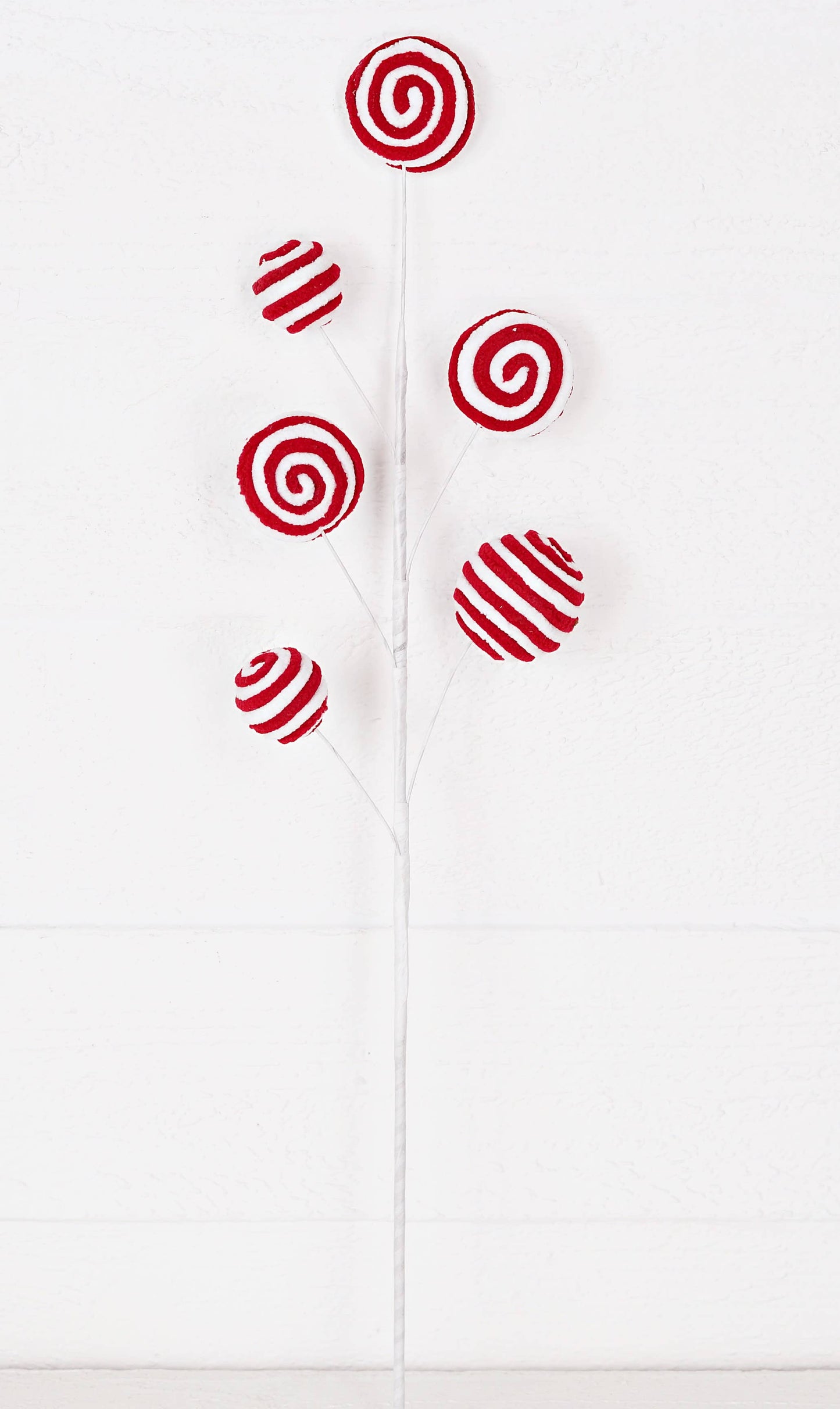 23in Spray-Pom Pom Peppermint Ball and Lollipop