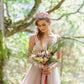 Pink Crystal Tiara with shimmering stones. Available in small, medium, and large sizes.
