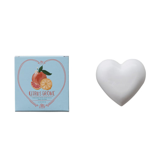 Light blue "Citrus Grove" box with citrus fruit graphics. Available sizes: 3 oz, 6 oz.