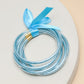 Jelly Glitter Foil Bangle Set