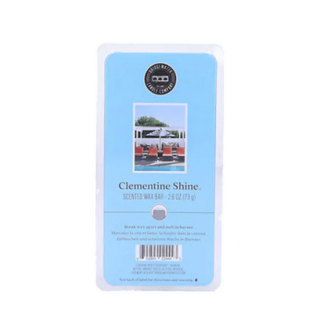Bridgewater Wax Melts | Clementine Shine, rectangular pack, fresh citrus scent; available in standard melt size.