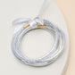 Jelly Glitter Foil Bangle Set