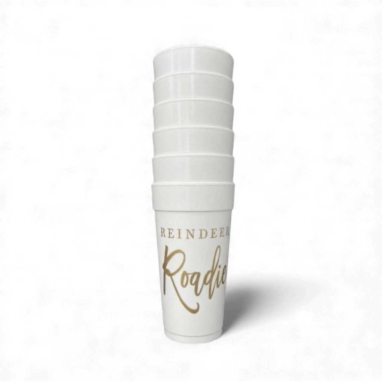 Reindeer Roadie Styrofoam Cups