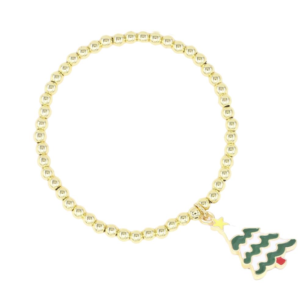 Stainless Steel Ball Stretch Bracelet