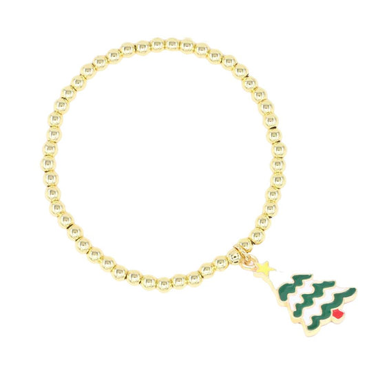 Stainless Steel Ball Stretch Bracelet