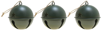 Jingle Bell Ornaments (Green) - 3 Pack