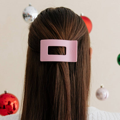 Flat Rectangle Hair Clip | Merry Pinkmas