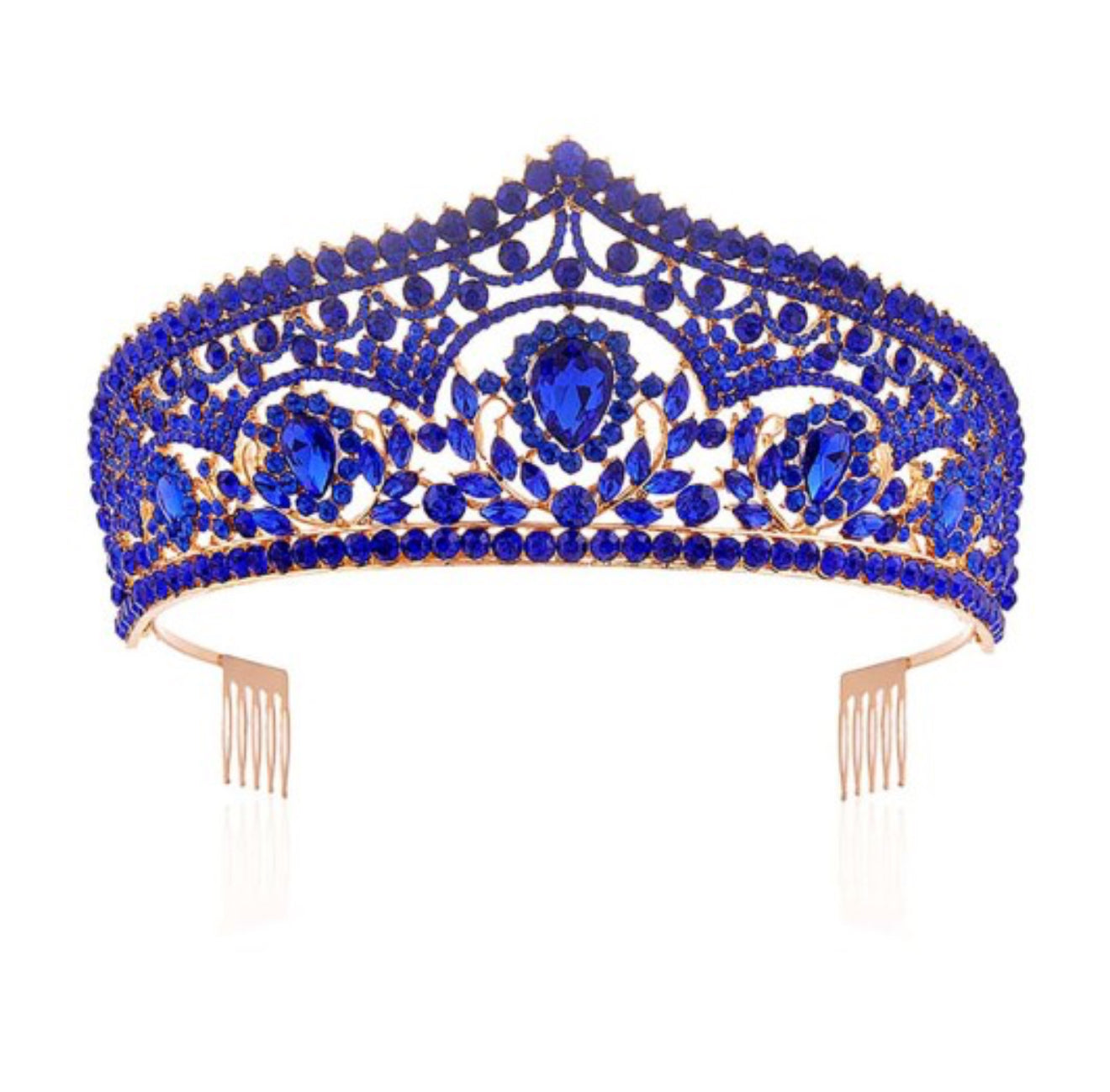 Teardrop Stone Cluster Intricate Crown