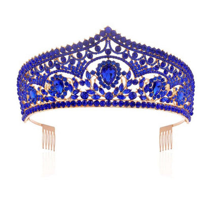 Teardrop Stone Cluster Intricate Crown