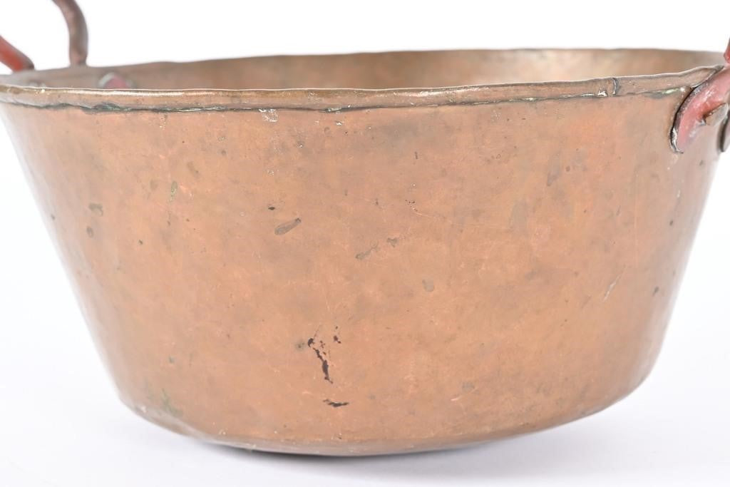 Antique Copper Pot with Handles