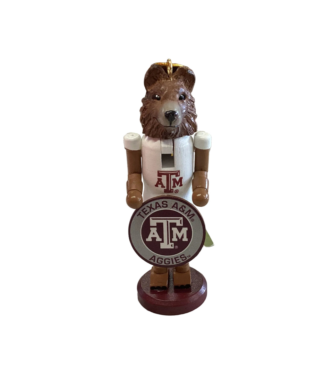 6” Texas A&amp;M Collie Nutcracker ornament.