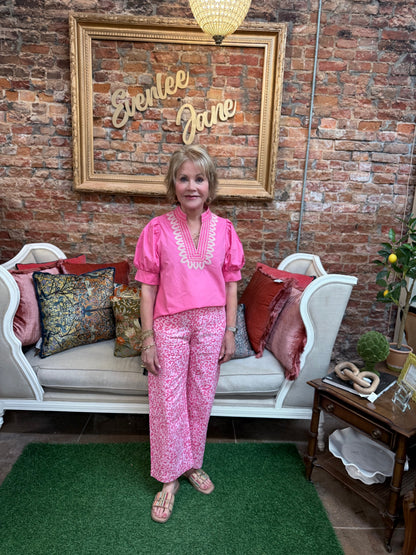 Leopard Print Pants with Pockets