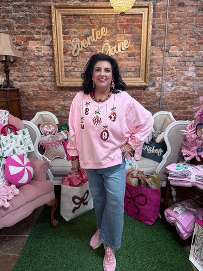 Ornament Sequin Christmas Sweatshirt