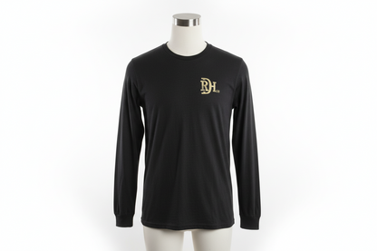 Black Western shirt with small beige "RH" logo on left chest. Available sizes: S, M, L, XL, XXL.