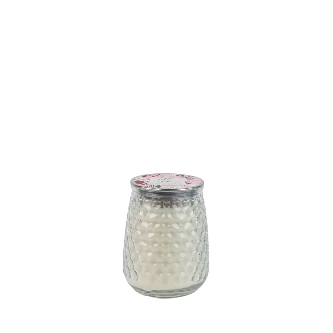Brambleberry Signature Candle in textured glass with a patterned lid. Available in multiple sizes.