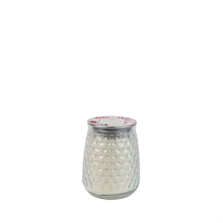 Brambleberry Signature Candle in textured glass with a patterned lid. Available in multiple sizes.
