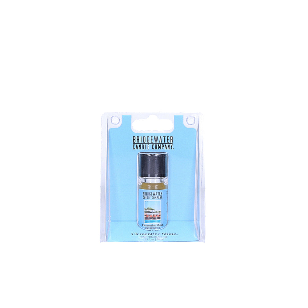 Bridgewater Fragrance Oil | Clementine Shine in clear plastic packaging. Available sizes: 0.33 oz, 8 oz.