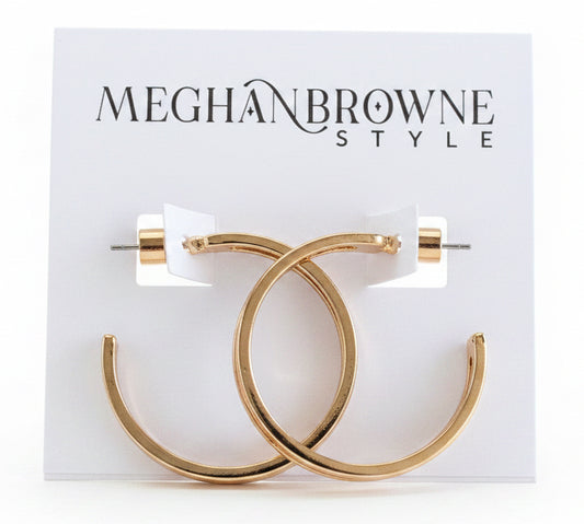 Vogue Gold Earrings available in multiple sizes.