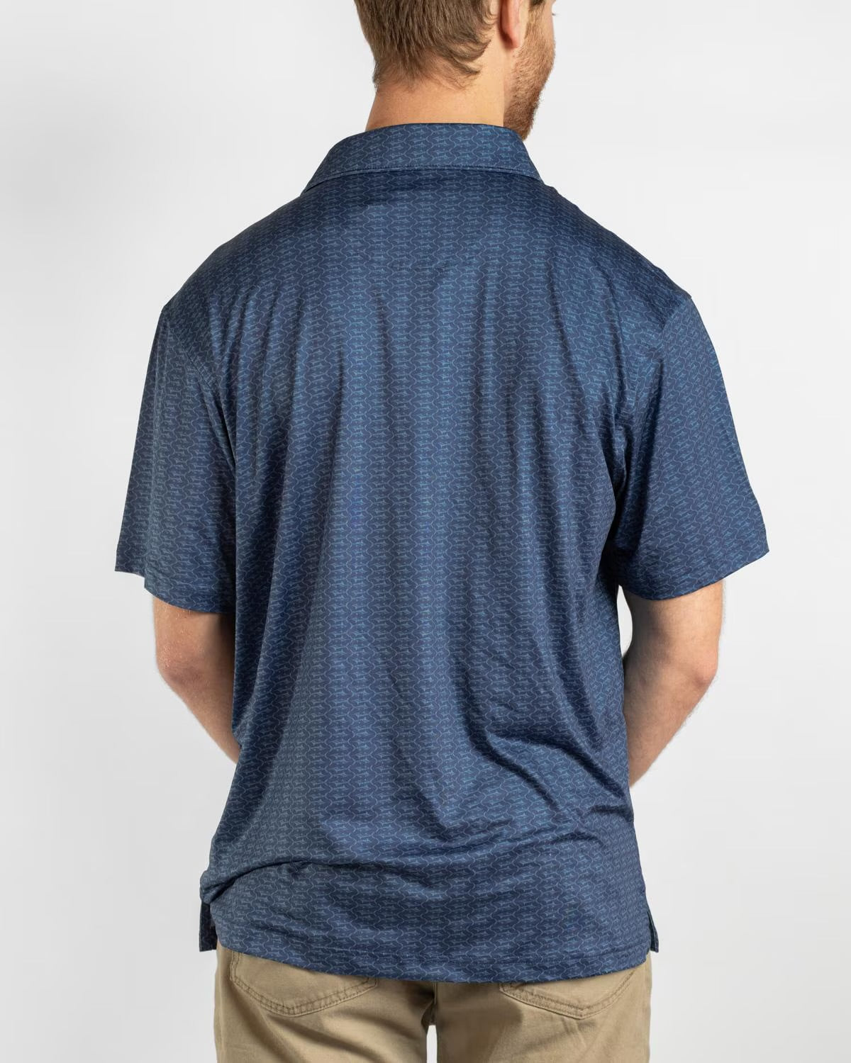 Men’s Big Catch Performance Polo Blue