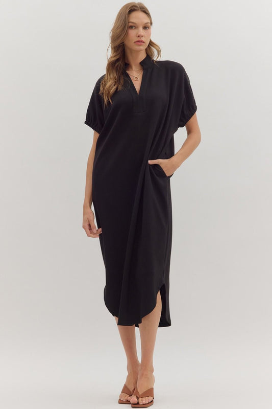 Comfy Black Dress