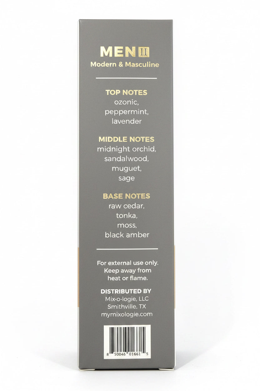 Cologne Spray (8ml) box features an alcohol-based, long-lasting scent with ozonic, peppermint, and lavender notes.