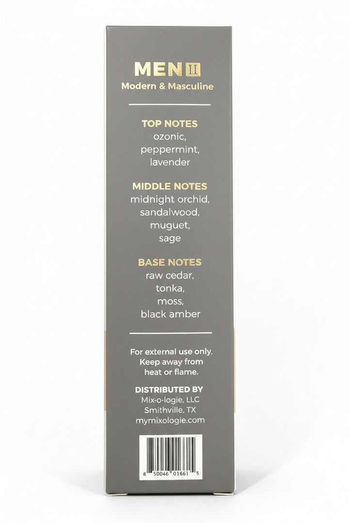 Cologne Spray (8ml) box features an alcohol-based, long-lasting scent with ozonic, peppermint, and lavender notes.