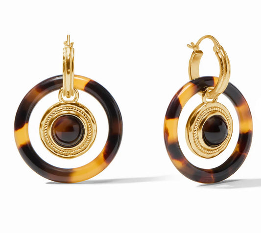 Madison 6-in-1 Charm Earring Tortoiseshell