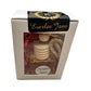 White gift box with transparent window displaying "Car Diffusers." Features black and gold label with "Everlee Jane" and pink decorative filler inside. Sizes available: Small, Medium, Large.