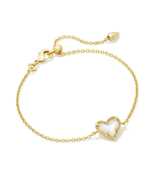 Ari Heart Gold Delicate Bracelet | Kendra Scott