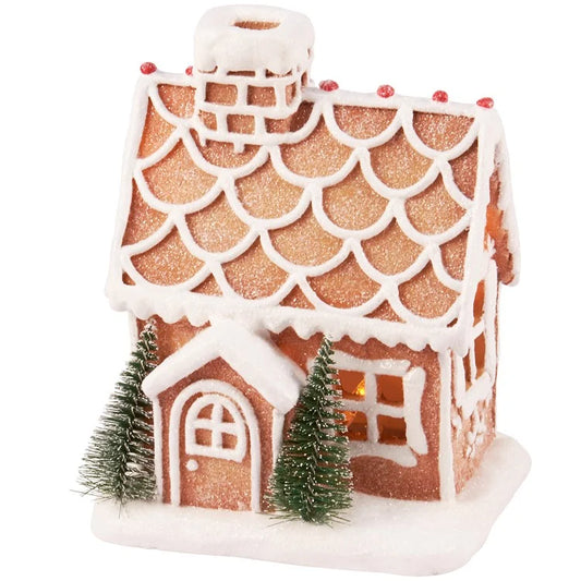 Lighted Gingerbread Cottage