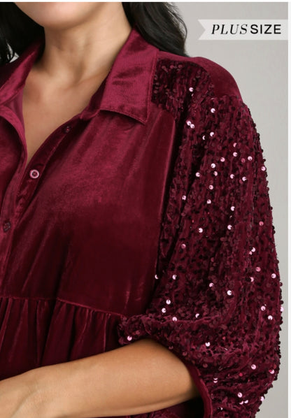 Holly Velvet Sequin Tunic