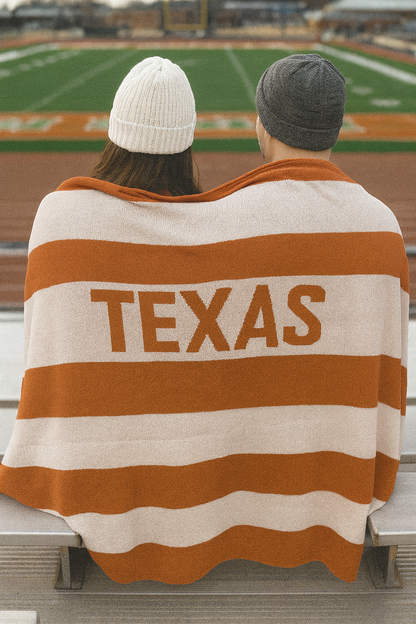 Knit Throw - Multi Stripe Texas