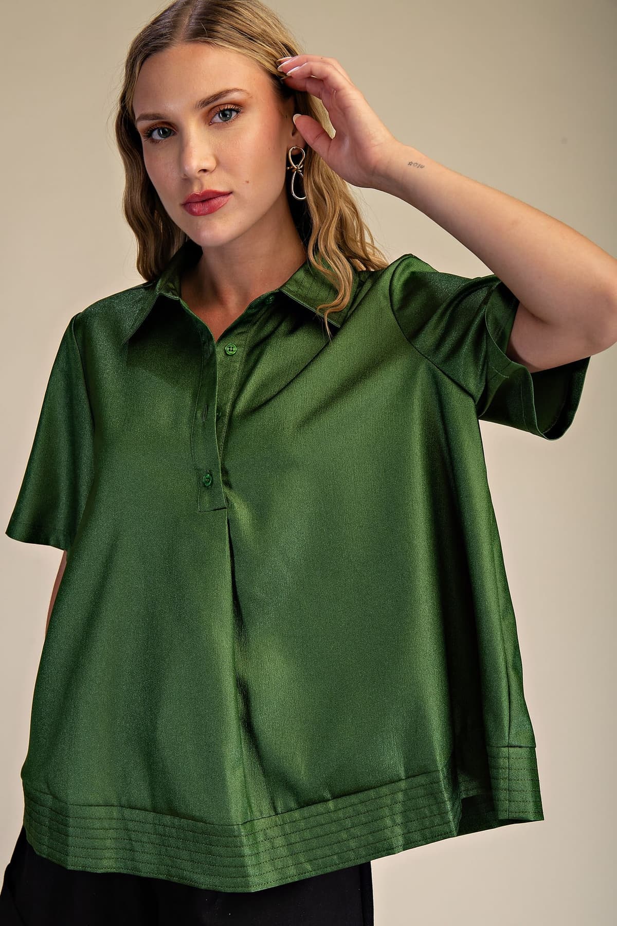 Olivia Green Blouse
