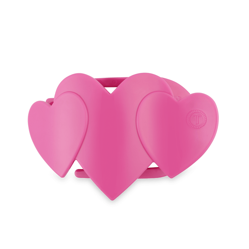 Pink Heart to Heart Flat Clip