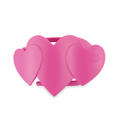 Pink Heart to Heart Flat Clip