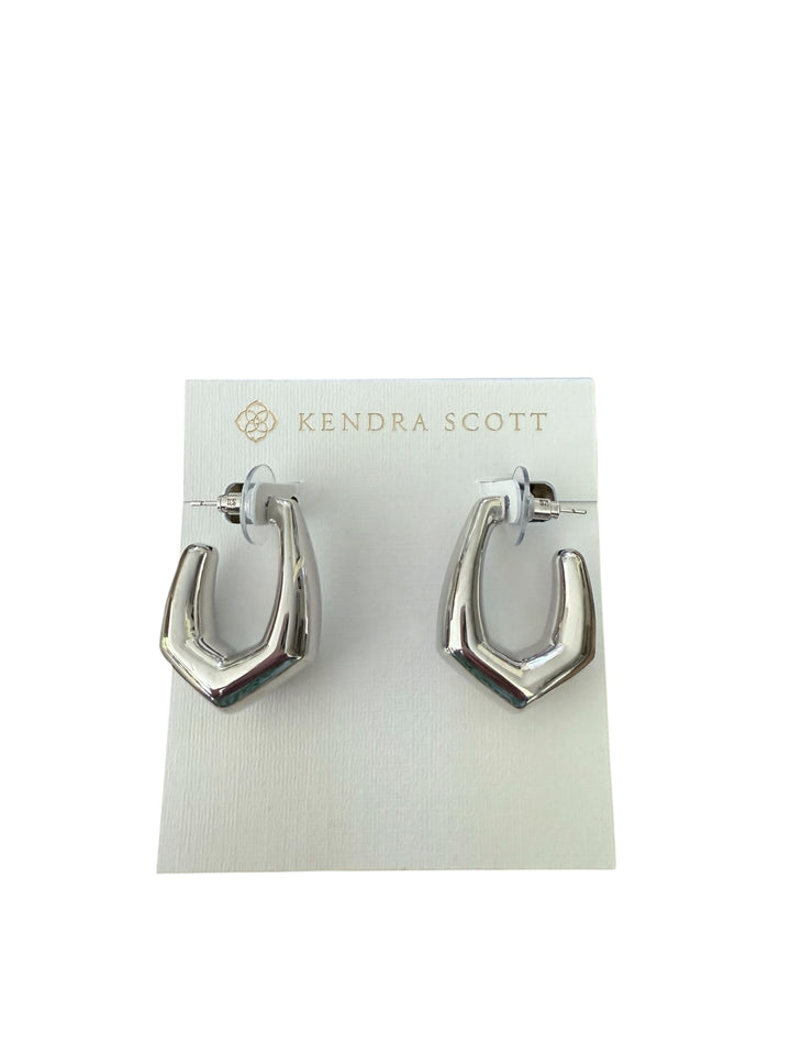 Kaia Gold Hoops by Kendra Scott—sleek gold-tone earrings. Available in small and medium sizes.