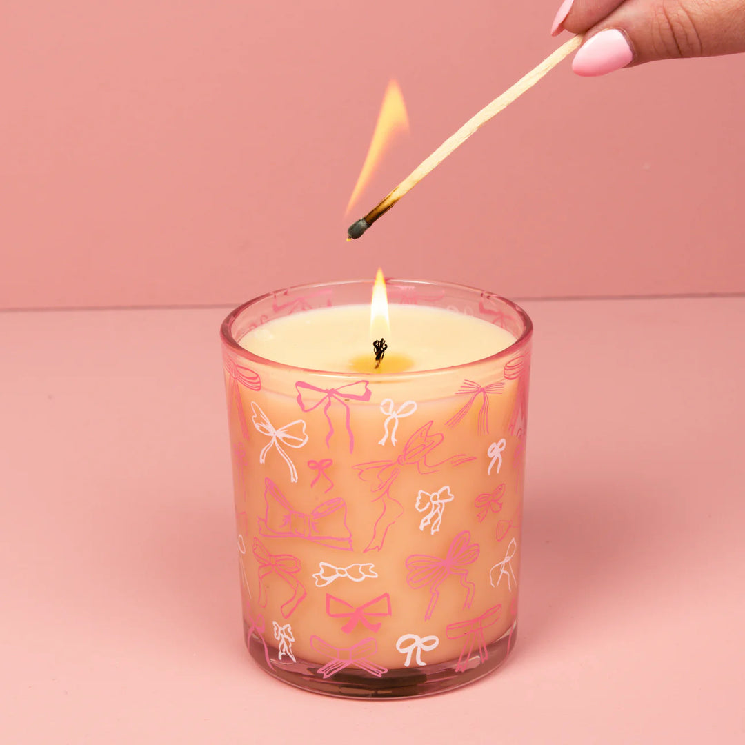 Sweet Grace Collection Pink Bow Candle 