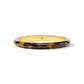 Madison Statement Bangle Tortoiseshell by Julie Vos: round, glossy tortoiseshell, 24K gold-plated interior. Sizes: S, M, L.