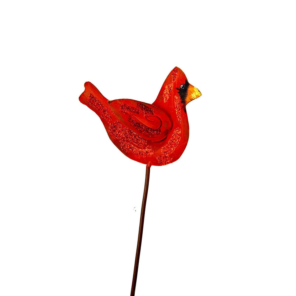 Red cardinal stake.