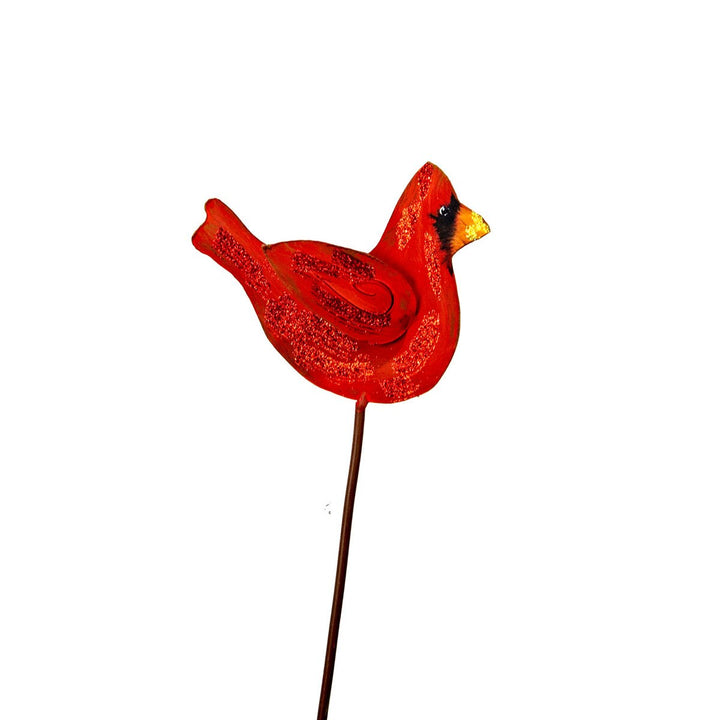 Red cardinal stake.