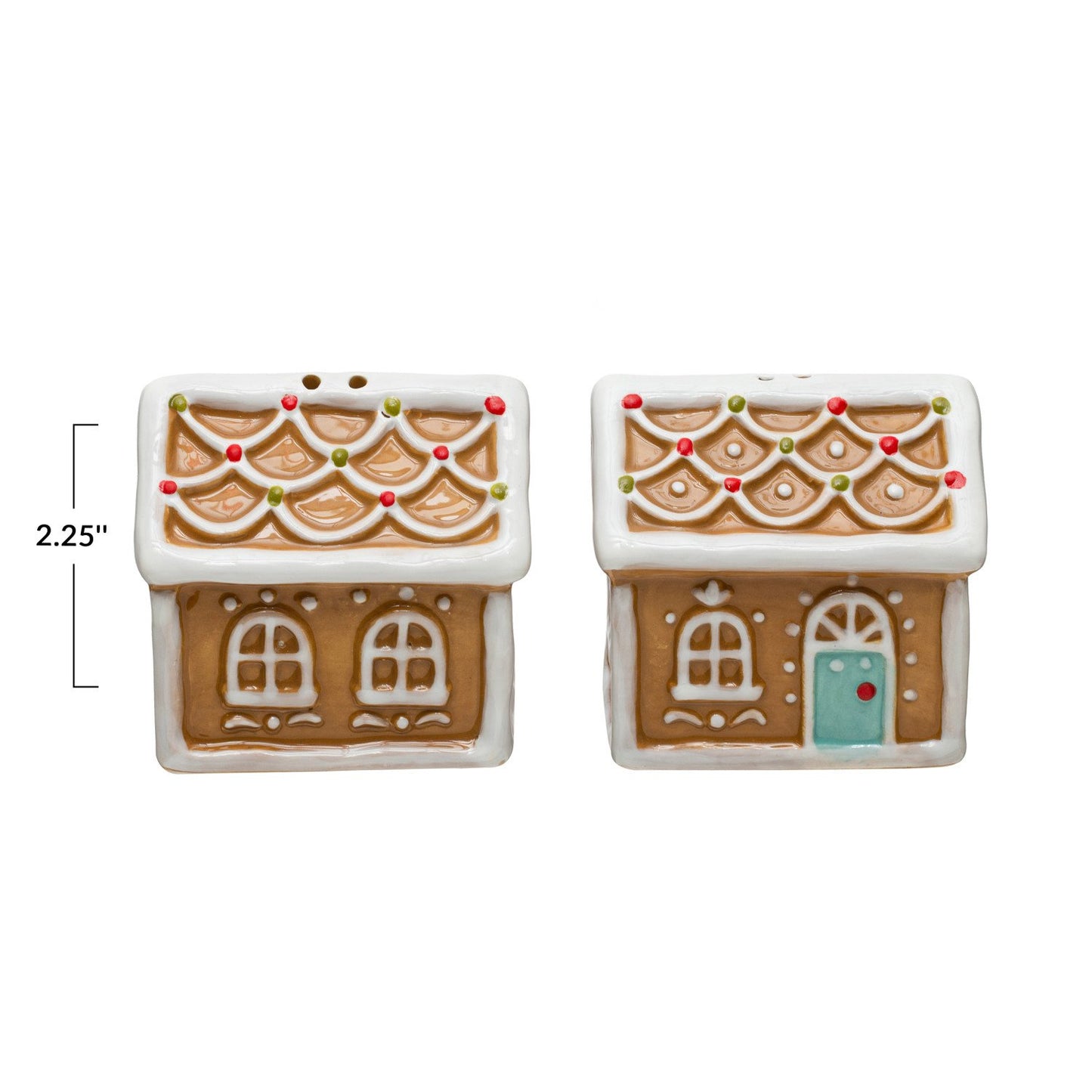 Ceramic Gingerbread House Salt & Pepper Shaker
