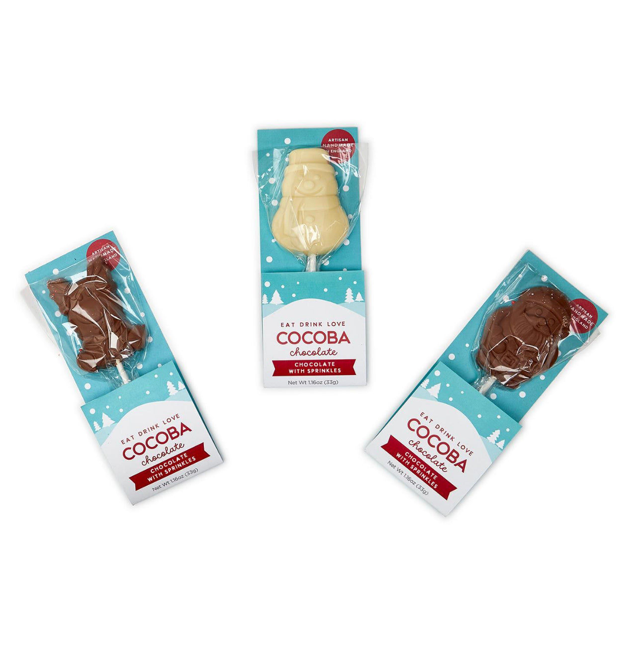 Christmas Milk Chocolate Cocoba Lollipop