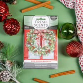 The Red Door Wreath Scented Sachet is a festive packet with a wreath design. Sizes available.