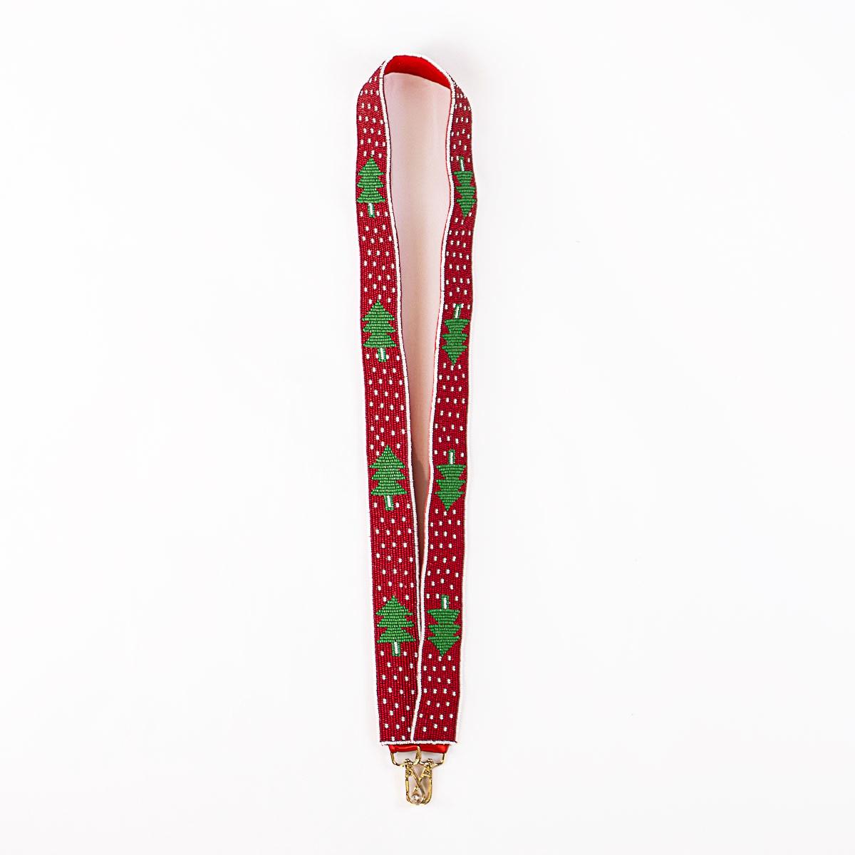 Beaded Christmas Tree Purse Strap