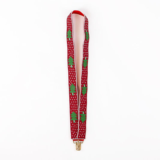 Beaded Christmas Tree Purse Strap